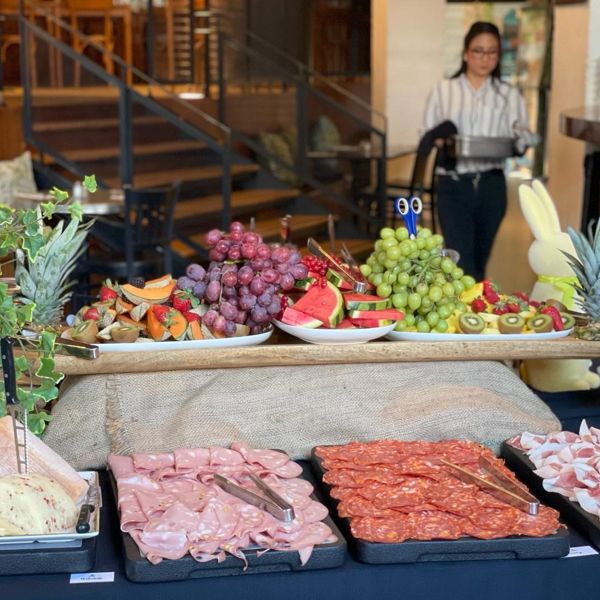 The brunch buffet at La Fabbrica