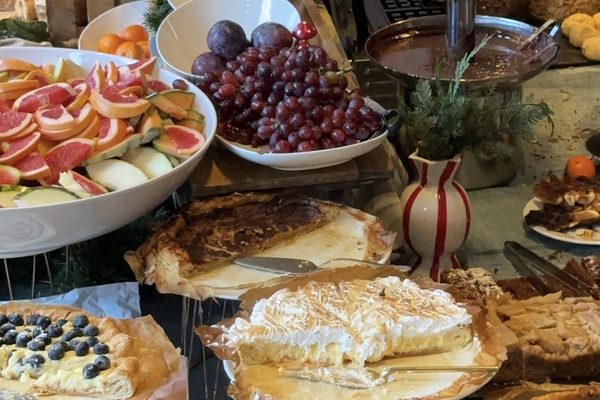 The Christmas buffet.